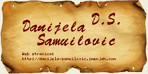 Danijela Samuilović vizit kartica